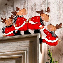 Load image into Gallery viewer, Christmas Door Frame Decorations Wooden Decorations Santa  Elk Wood Crafts Christmas Decorations
