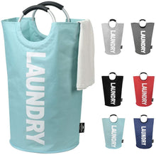 Load image into Gallery viewer, Collapsible Fabric Laundry Hamper
