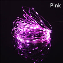 Load image into Gallery viewer, 10M 100 LED Battery Powered LED Copper Wire Fairy String Light Waterproof For Garden Outdoor Party Christmas Decor
