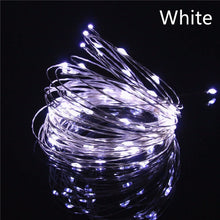 Load image into Gallery viewer, 10M 100 LED Battery Powered LED Copper Wire Fairy String Light Waterproof For Garden Outdoor Party Christmas Decor
