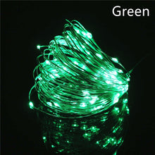 Load image into Gallery viewer, 10M 100 LED Battery Powered LED Copper Wire Fairy String Light Waterproof For Garden Outdoor Party Christmas Decor
