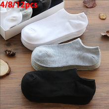 Load image into Gallery viewer, 10 Pair Fashion Boat Non-Slip Invisible Cotton Short Socks
