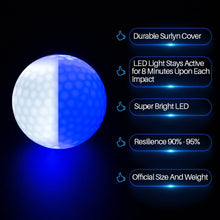 Load image into Gallery viewer, 6 Pcs LED Light up Golf Balls
