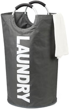 Load image into Gallery viewer, Collapsible Fabric Laundry Hamper
