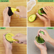 Load image into Gallery viewer, Avocado Slicer 6 In 1 Function Tool Storage Container Set

