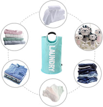 Load image into Gallery viewer, Collapsible Fabric Laundry Hamper
