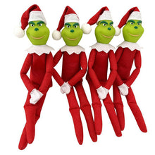 Load image into Gallery viewer, 2 Pcs The Grinch on The Shelf Elf Doll Grinch Christmas Decorations Green Monster Elf Doll Suitable
