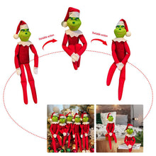 Load image into Gallery viewer, 2 Pcs The Grinch on The Shelf Elf Doll Grinch Christmas Decorations Green Monster Elf Doll Suitable
