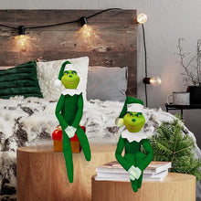 Load image into Gallery viewer, 2 Pcs The Grinch on The Shelf Elf Doll Grinch Christmas Decorations Green Monster Elf Doll Suitable
