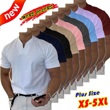 Load image into Gallery viewer, Men&#39;s Clothing Solid Short Sleeve Polo Shirts
