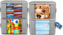 Load image into Gallery viewer, 4 Pack Clothes Storage Bins Foldable
