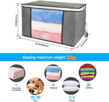 Load image into Gallery viewer, 4 Pack Clothes Storage Bins Foldable
