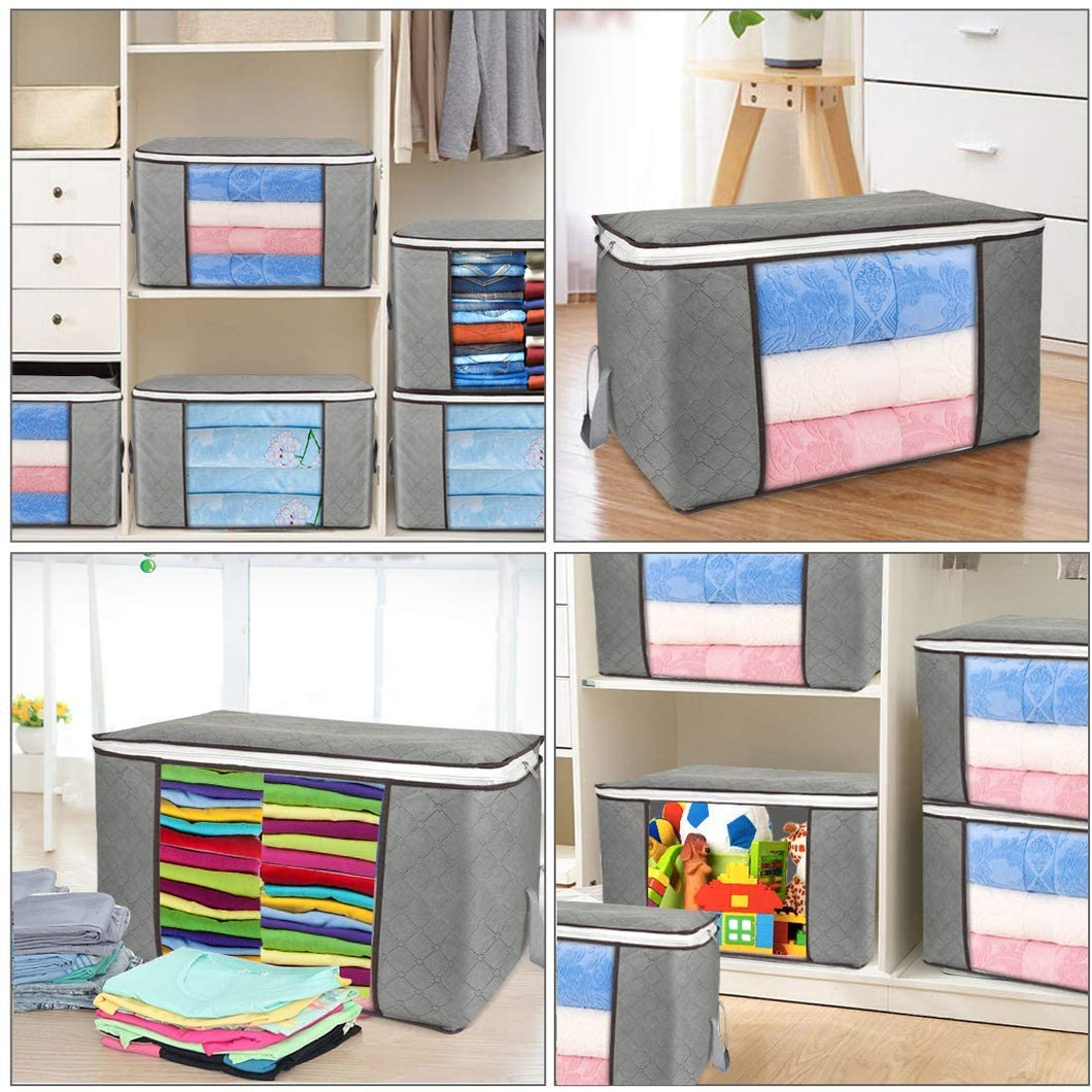 4 Pack Clothes Storage Bins Foldable
