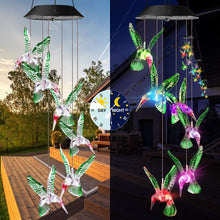 Load image into Gallery viewer, Color Changing Led Mobile Hummingbird Solar Lights
