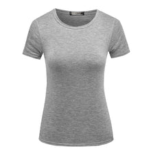 Load image into Gallery viewer, women&#39;s fashion solid color t-shirt
