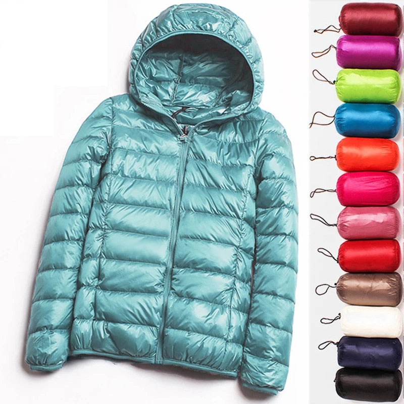 Women 90% Ultra-light Plus Size Thin Down Jacket