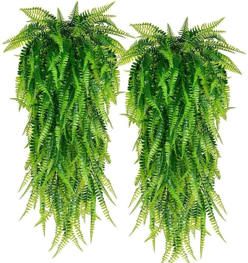 Persian fern Leaves Vines Room Decor Hanging Artificial Plant Plastic Leaf