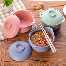 Load image into Gallery viewer, 1pc Instant Noodle Bowls With Lid Soup Hot Rice Bowls
