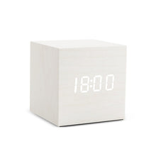 Load image into Gallery viewer, Alarm Clock LED Wooden Watch Table Voice Control
