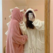 Load image into Gallery viewer, Autumn Winter Women Cute Pajamas Cartoon Ears Hooded Sleepwear
