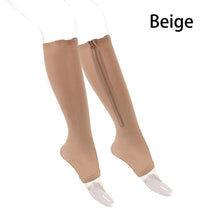 Load image into Gallery viewer, 2 Pair Open Toe Thin Anti-Fatigue Stretchy Sox High Socks
