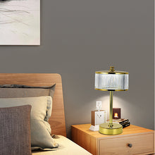 Load image into Gallery viewer, Colorful Light Luxury Crystal Table Lamp Bedside Lamp Bedroom Night Lamp
