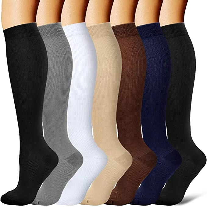 Compression Socks Anti-Fatigue Comfortable Solid Color Socks