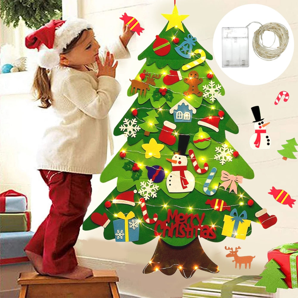 DIY 32 Pcs Felt Christmas Tree Christmas Decoration