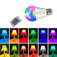 Load image into Gallery viewer, E27 LED RGB Lamp Spotlight Bulb IR Remote Control Led Smart  Bulb
