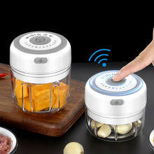 Load image into Gallery viewer, Electric Food Crusher Mini Garlic Press Garlic Crusher Vegetable Chopper
