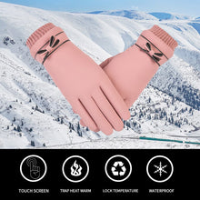 Load image into Gallery viewer, Winter Windproof Waterproof Internal Plush Warm Gloves
