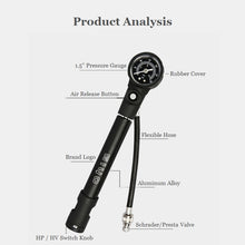 Load image into Gallery viewer, Inflator Mini Gauge Tire Pumping
