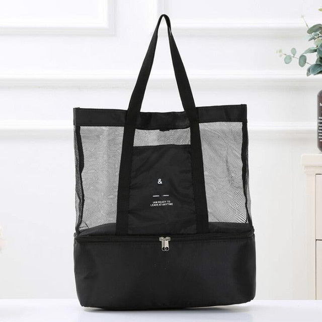 High Capacity  Mesh Transparent Bag