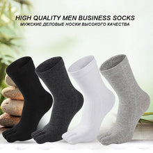 Load image into Gallery viewer, 5Pairs Male  Business Cotton Five-finge Socks
