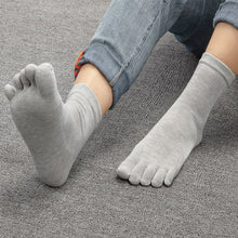 Load image into Gallery viewer, 5Pairs Male  Business Cotton Five-finge Socks
