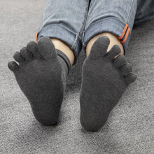 Load image into Gallery viewer, 5Pairs Male  Business Cotton Five-finge Socks
