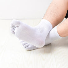Load image into Gallery viewer, 5Pairs Male  Business Cotton Five-finge Socks
