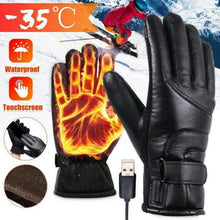 Load image into Gallery viewer, Winter Cycling Thermal Touch Screen Heated Gloves USB Heating Gloves
