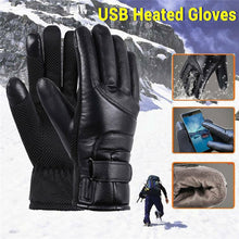 Load image into Gallery viewer, Winter Cycling Thermal Touch Screen Heated Gloves USB Heating Gloves
