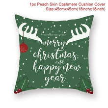 Load image into Gallery viewer, Santa Claus Elk Christmas Decoration Cushion Cover
