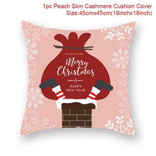 Load image into Gallery viewer, Santa Claus Elk Christmas Decoration Cushion Cover
