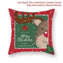 Load image into Gallery viewer, Santa Claus Elk Christmas Decoration Cushion Cover
