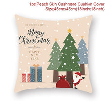 Load image into Gallery viewer, Santa Claus Elk Christmas Decoration Cushion Cover
