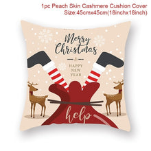 Load image into Gallery viewer, Santa Claus Elk Christmas Decoration Cushion Cover
