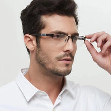 Load image into Gallery viewer, Men and Women Reading Glasses Business Office Simple Classic Square Anti-blue Glasses
