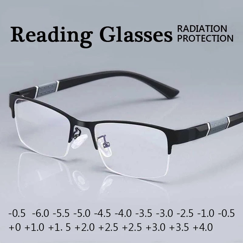 Men and Women Reading Glasses Business Office Simple Classic Square Anti-blue Glasses