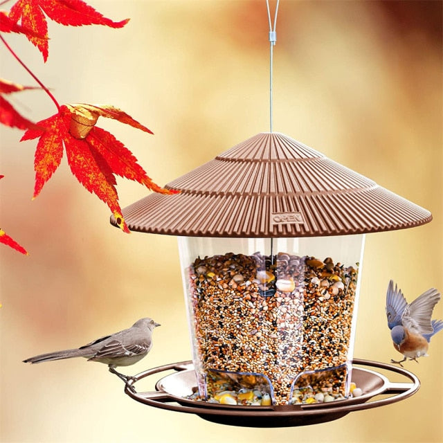 New Waterproof Gazebo Hanging Wild Bird Feeder