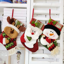 Load image into Gallery viewer, 3 Pack Christmas stocking gift bag
