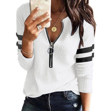 Load image into Gallery viewer, Autumn and Winter Warm Tops Long Sleeve Tee Shirts Knitted Sweater
