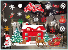 Load image into Gallery viewer, Christmas Window Stickers Merry Christmas Decorations
